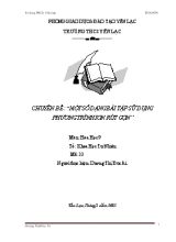 Chuyên đề Một số dạng bài tập sử dụng phương trình ion rút gọn